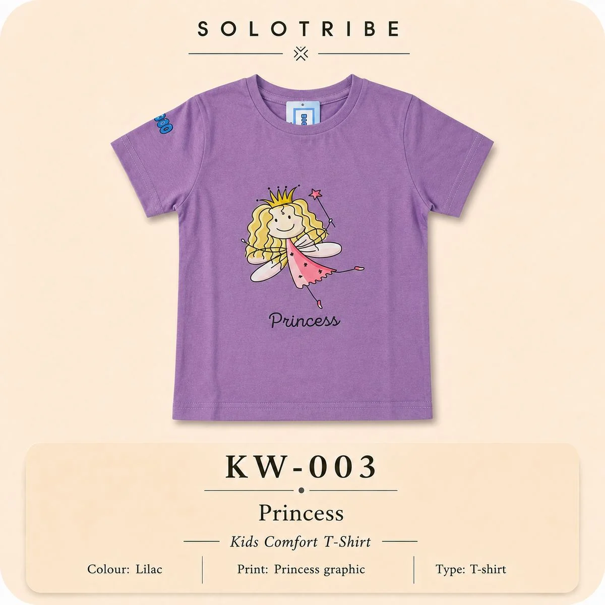 Lilac Princess Kids T-Shirt